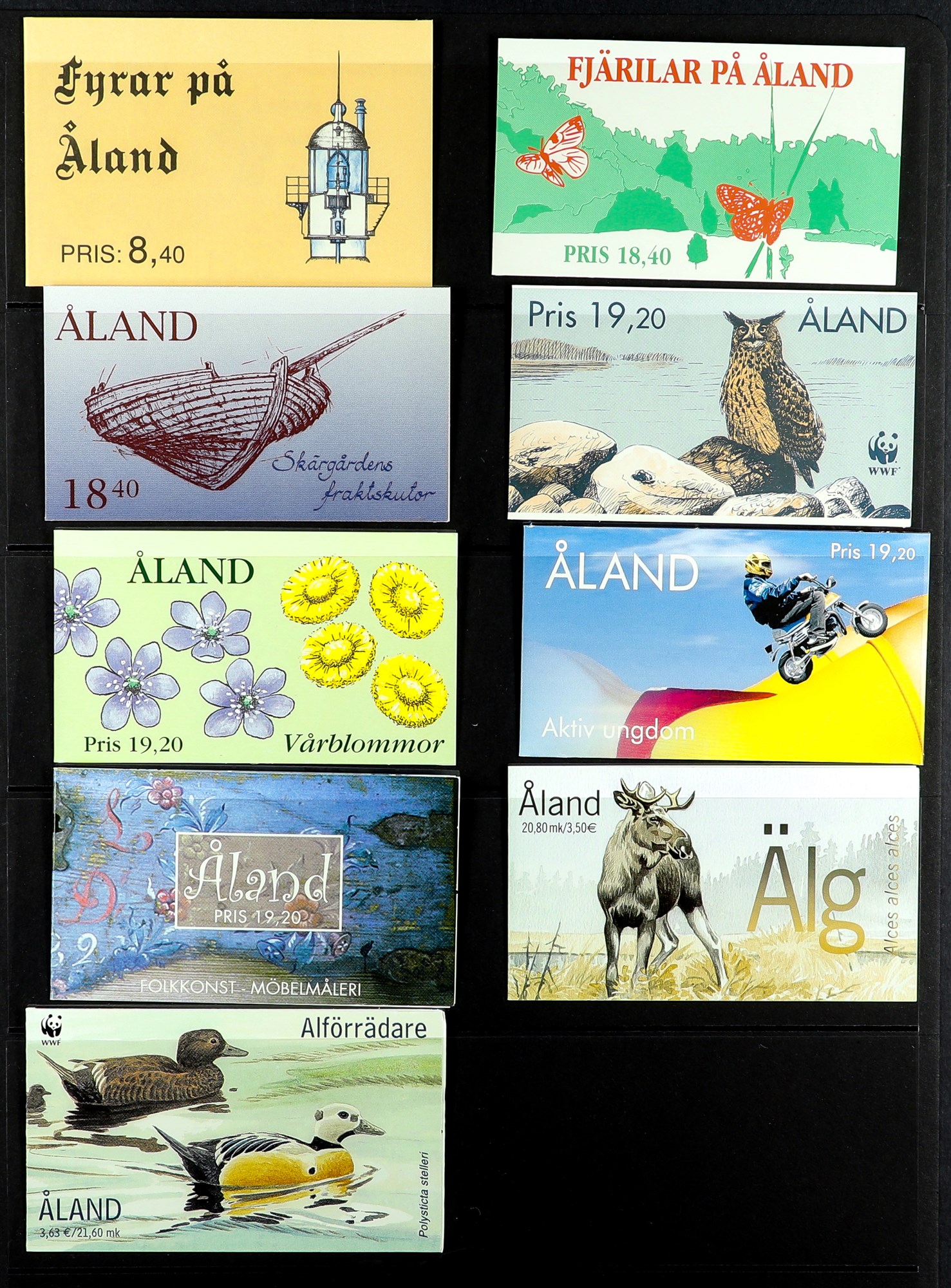 ALAND ISLANDS 1984 - 2001 COLLECTION complete for the period in never hinged mint blocks 4, also all - Image 10 of 12