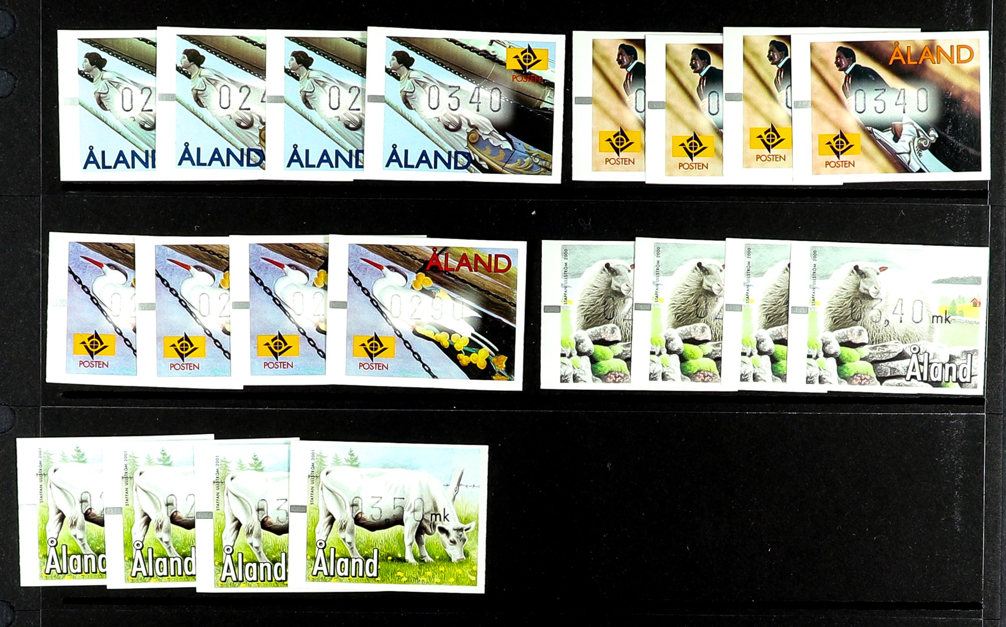 ALAND ISLANDS 1984 - 2001 COLLECTION complete for the period in never hinged mint blocks 4, also all - Image 12 of 12