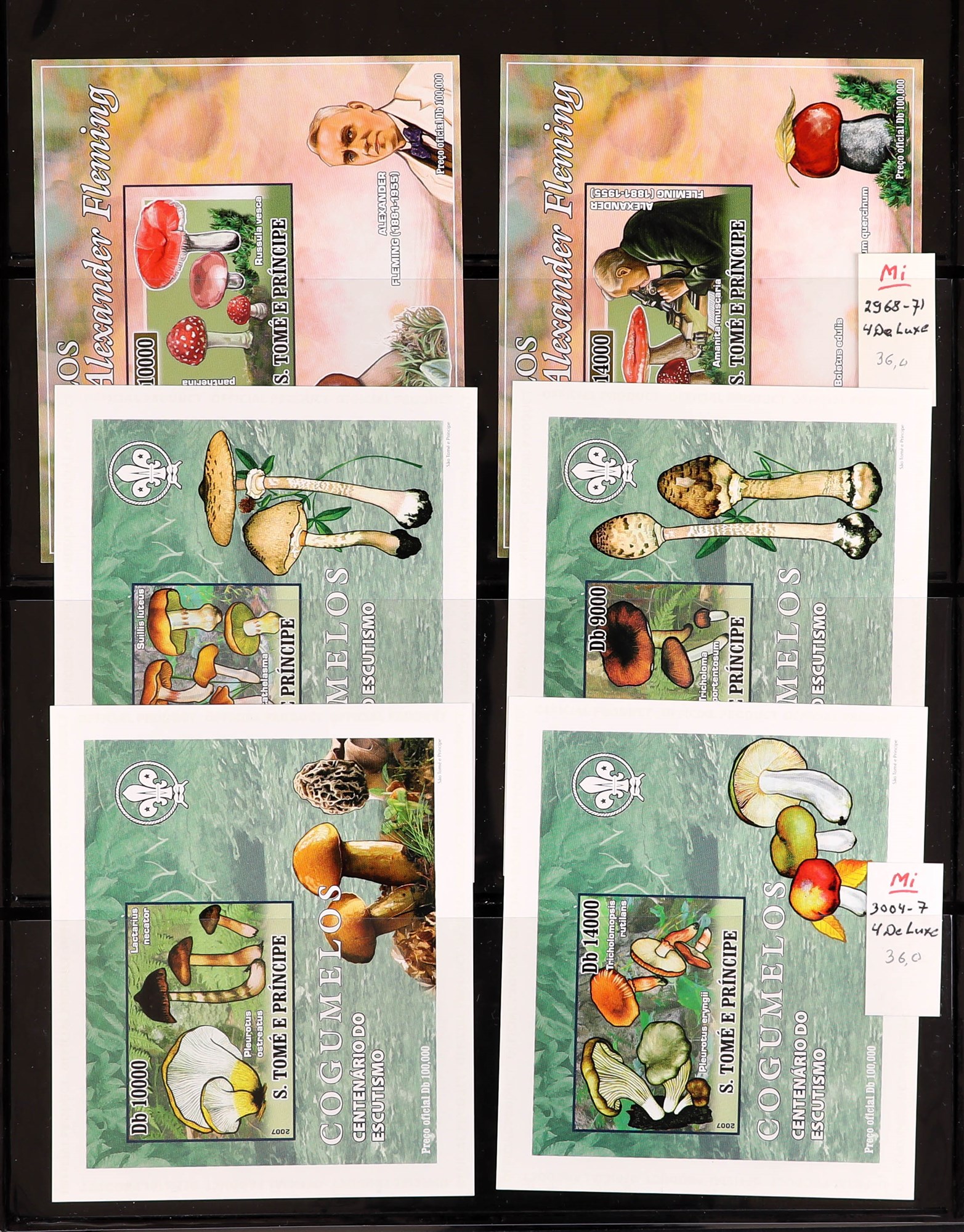 PORTUGUESE COLONIES FUNGI STAMPS OF ST THOMAS & PRINCE ISLANDS 1984 - 2014 never hinged mint - Image 25 of 30