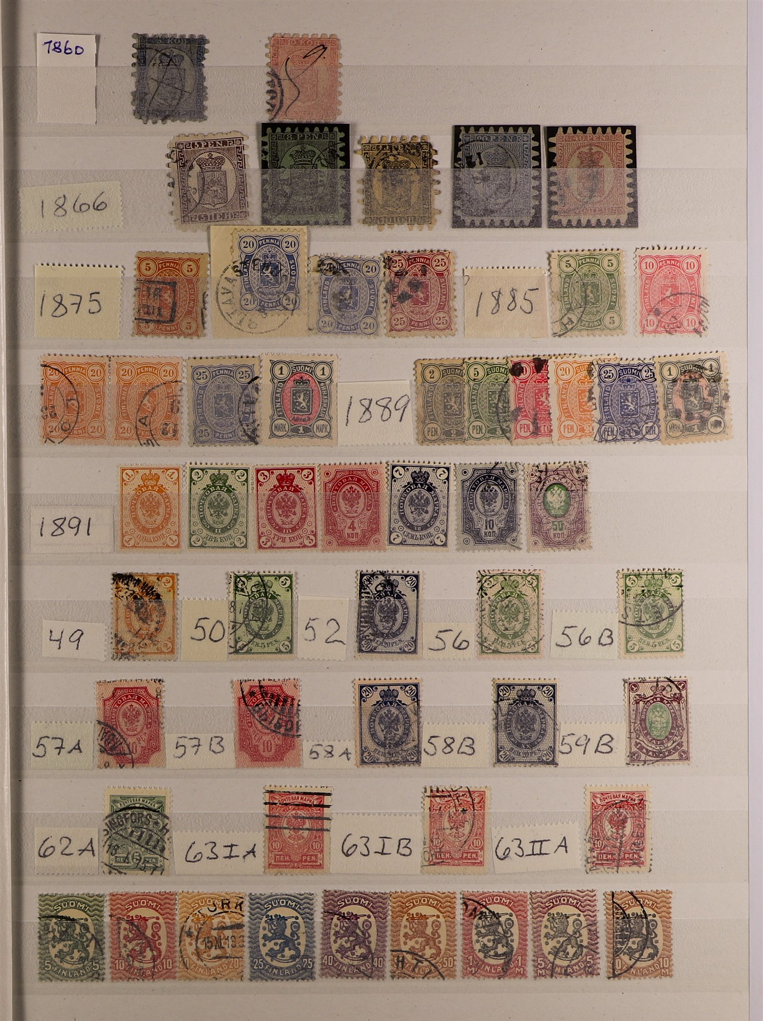 FINLAND 1860 - 2010's ACCUMULATION IN CARTON of mint / never hinged mint & used stamps and miniature - Image 5 of 34