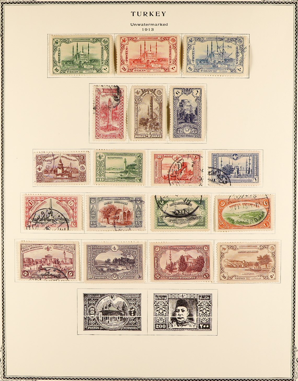 TURKEY 1863 - 1973 COLLECTION of approx. 1500 mint & used stamps in large 'Scott' Turkey album, note - Image 5 of 33