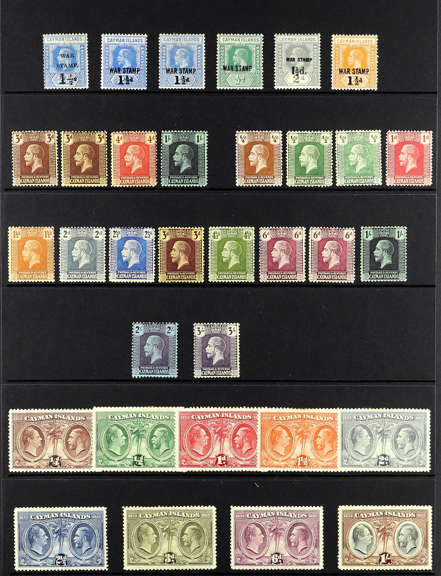 CAYMAN IS. 1900 - 1937 COLLECTION of 85+ mint stamps on protective pages, note the 1900 shades, 1905 - Image 2 of 3