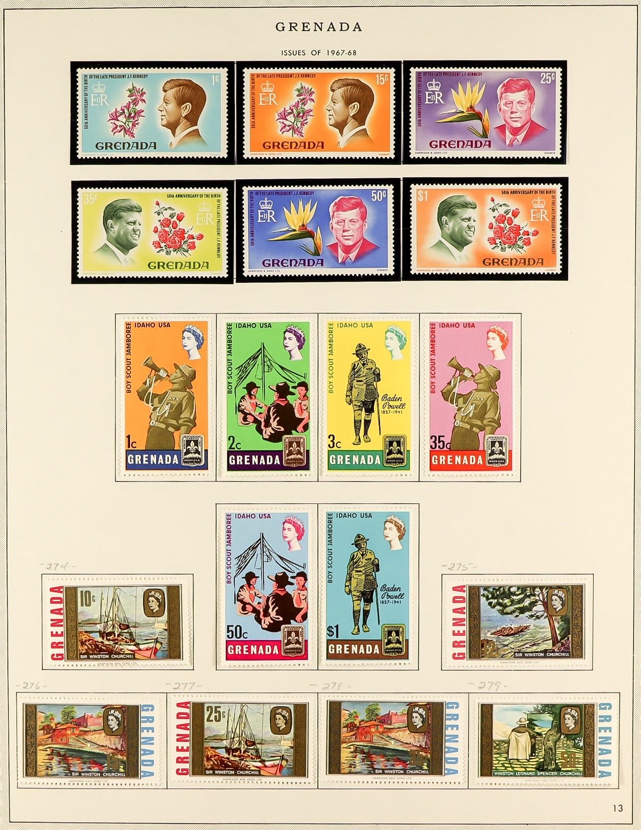 GRENADA 1953 - 1983 COLLECTION in album of chiefly never hinged mint sets & miniature sheets, some