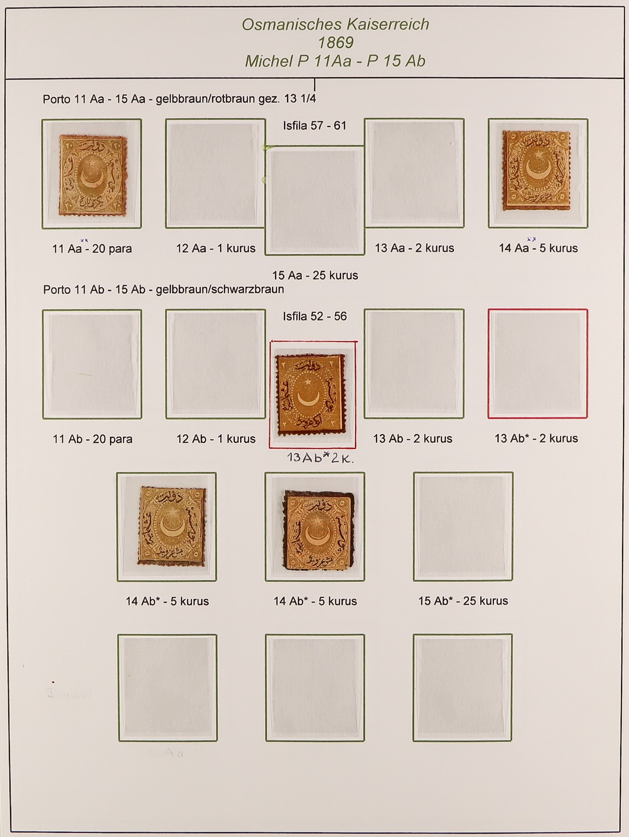 TURKEY 1865 - 1936 POSTAGE DUES COLLECTION of 80 mint stamps on pages, note 1865 to 25k, 1888 set - Image 2 of 8