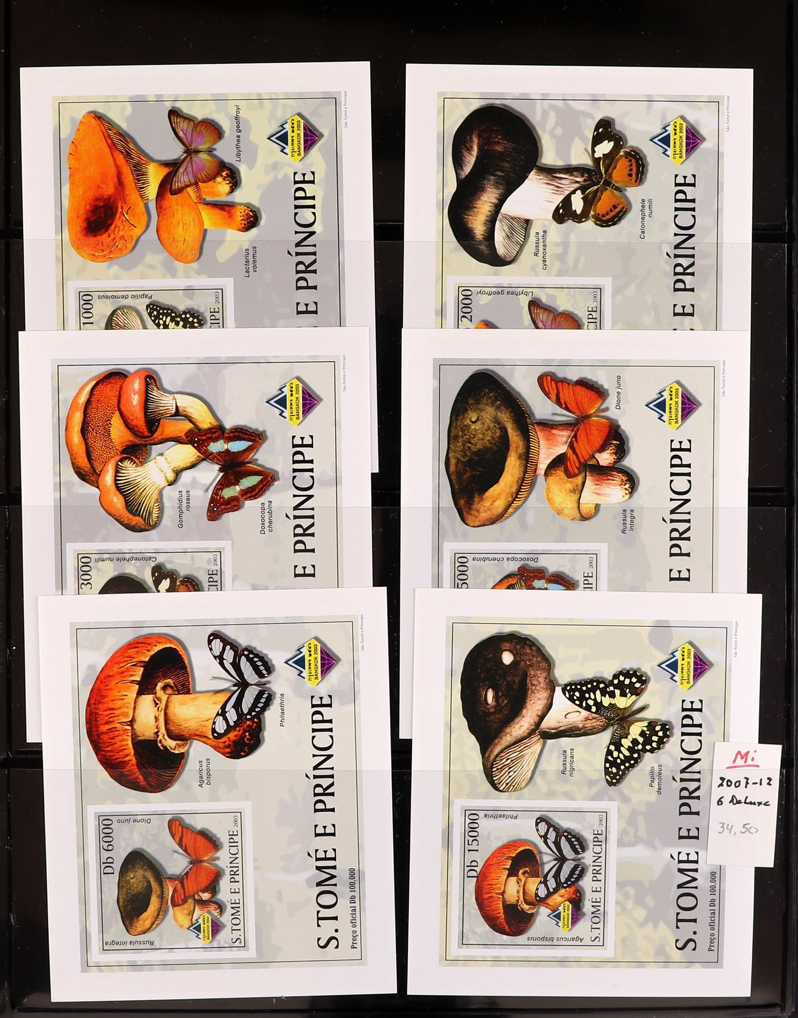 PORTUGUESE COLONIES FUNGI STAMPS OF ST THOMAS & PRINCE ISLANDS 1984 - 2014 never hinged mint - Image 2 of 30