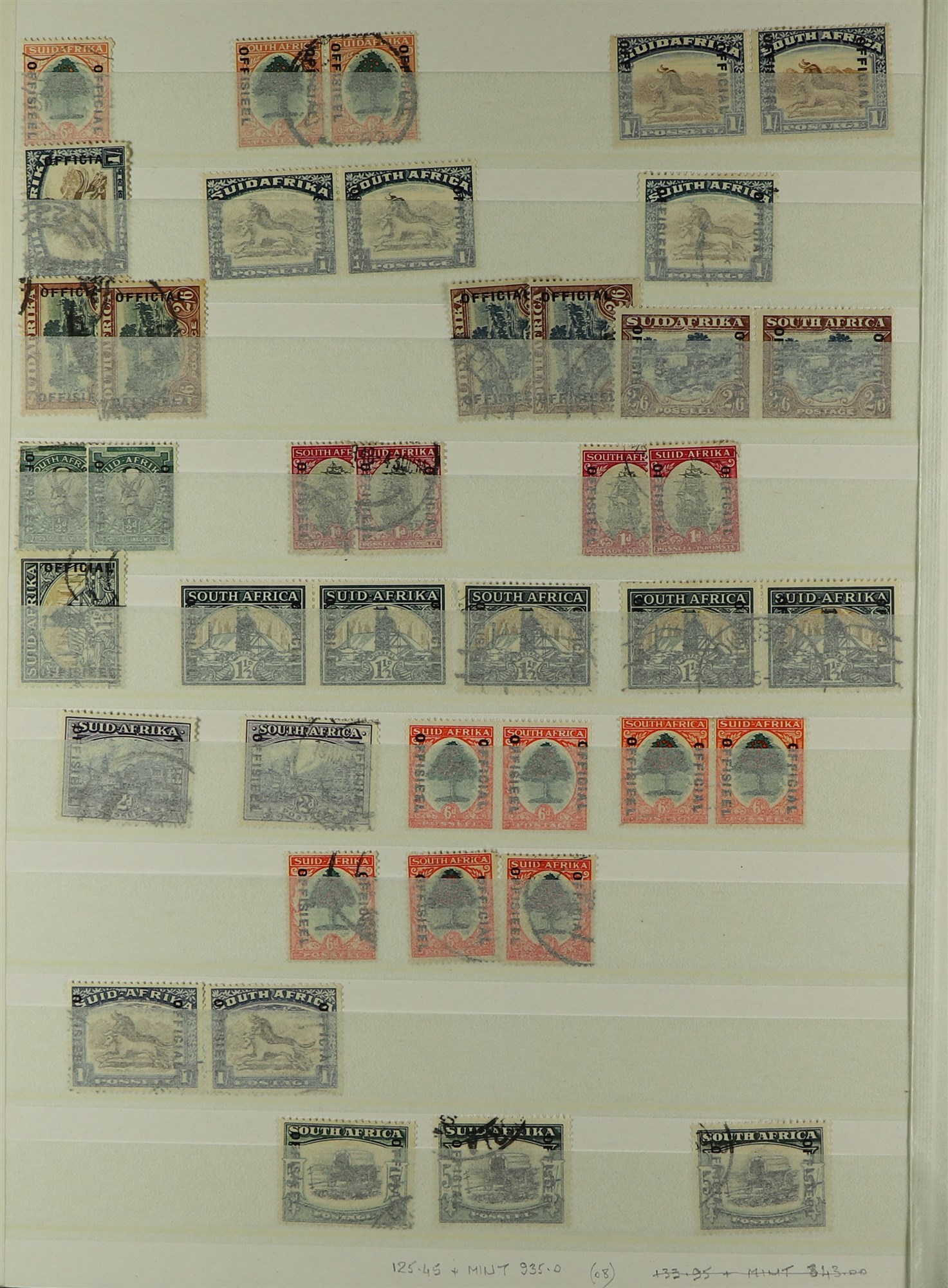 SOUTH AFRICA 1913 - 2000 COLLECTION / ACCUMULATION of 1500+ mint / never hinged mint & used stamps - Image 14 of 15
