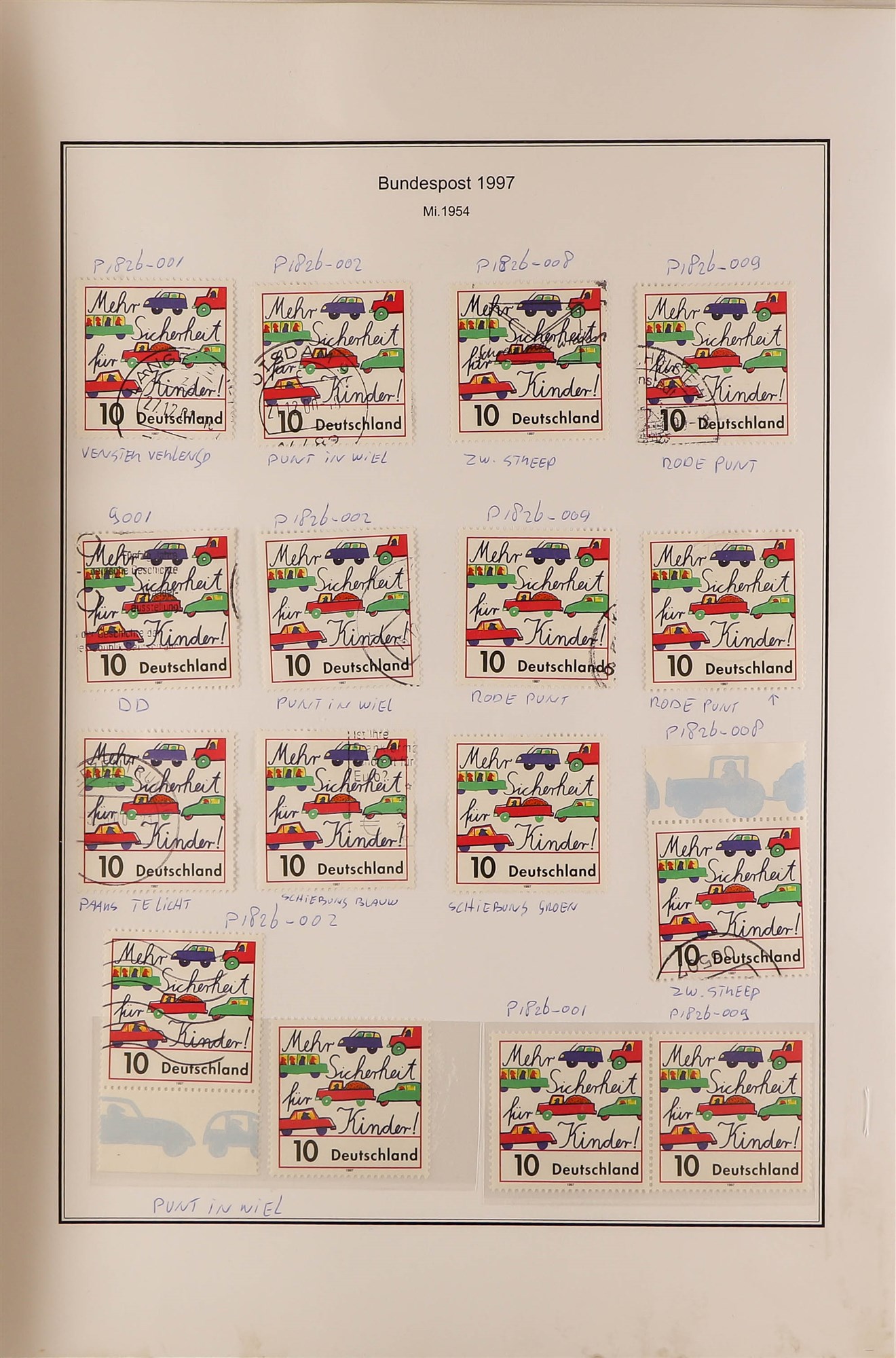 GERMANY WEST 1996 - 1999 SPECIALIZED COLLECTION of over 2000 mint, never hinged mint and used - Image 12 of 35