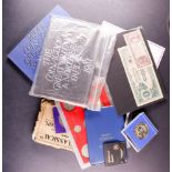 COINS AND BANK NOTES. Including 10 shilling O' Brien, pre decimal farewell set, 1981-83 year sets,