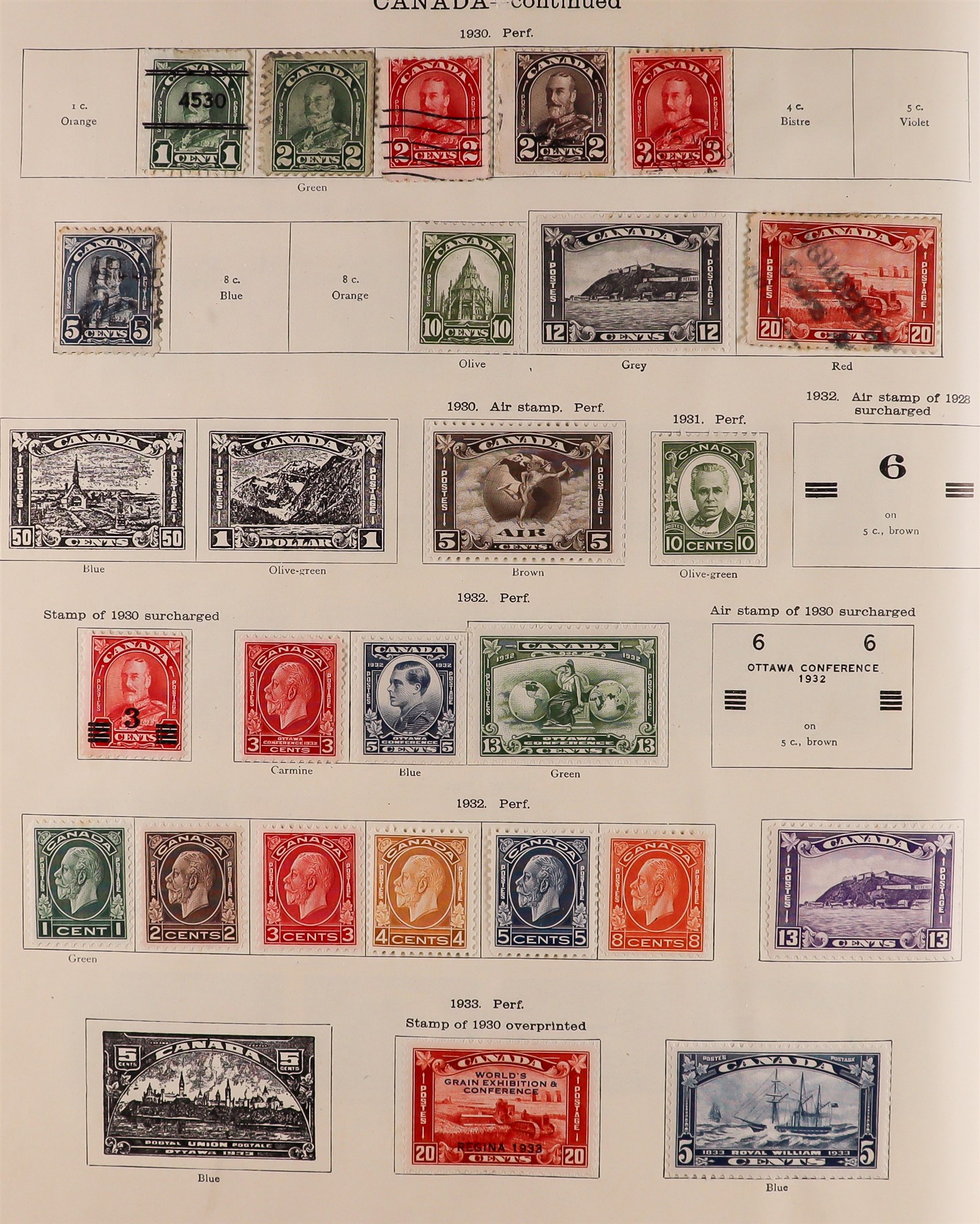 COLLECTIONS & ACCUMULATIONS BR. EMPIRE IN SG "IDEAL" ALBUM. Volume 1 for Br. Empire stamps to mid- - Image 2 of 10