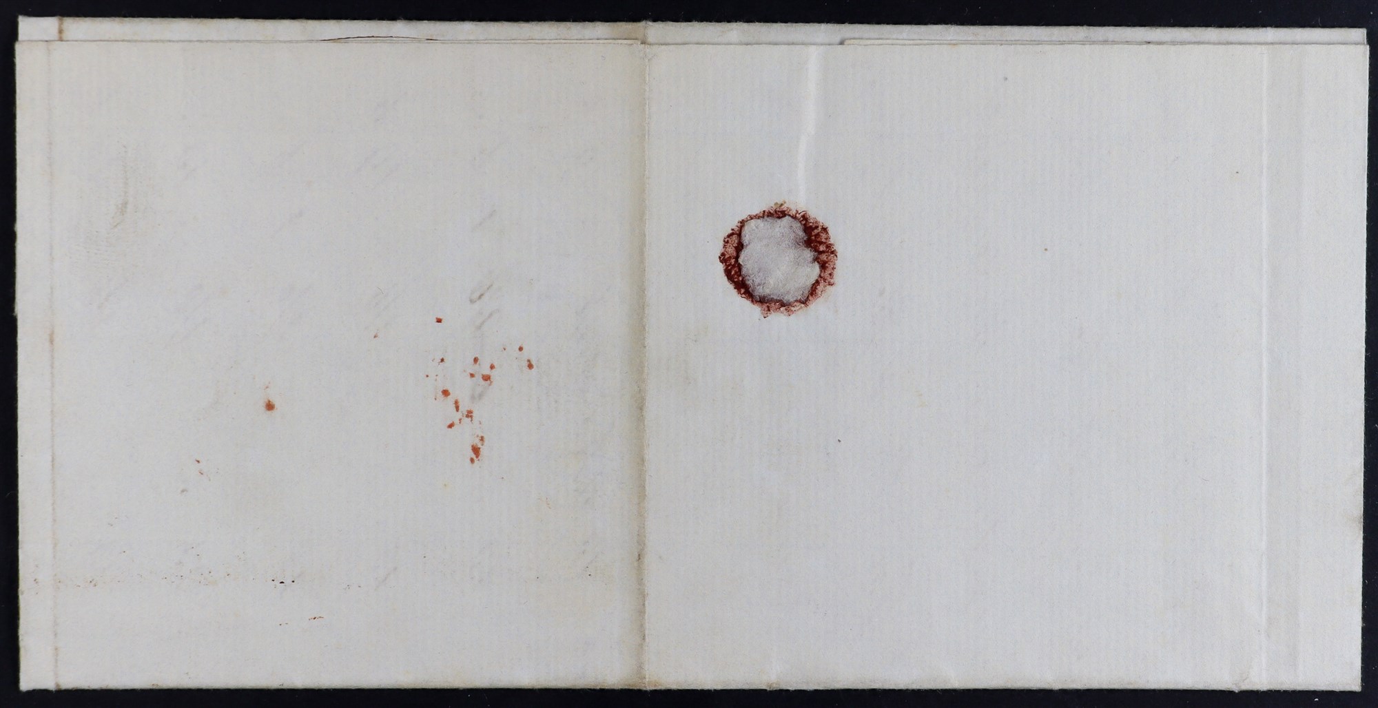 GB.PENNY BLACKS 1840 (24 Sep) entire letter bearing 1d black plate 1b 'II' (4 good to large margins) - Image 2 of 2