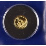 GOLD COIN Falkland Is 2006 1/25 crown Brunel Bicentenary gold proof coin, weigh 1.24g.