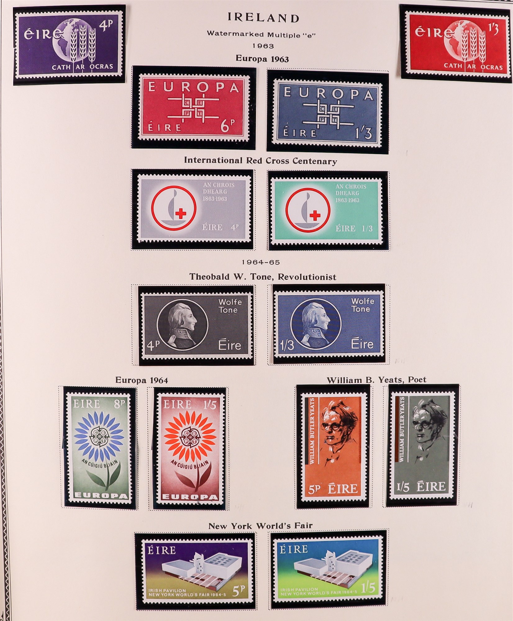 IRELAND 1963 - 1995 COLLECTION apparently complete never hinged mint appears complete from 1963 - Image 3 of 8