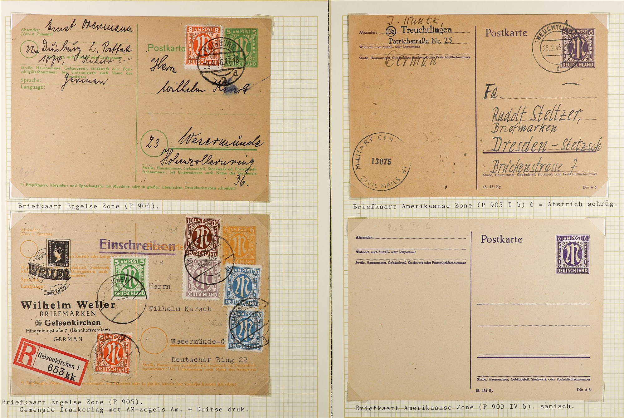 GERMAN ALLIED ZONES 1945 - 1951 COVERS COLLECTION around 60 items from various allied zones, - Image 4 of 16