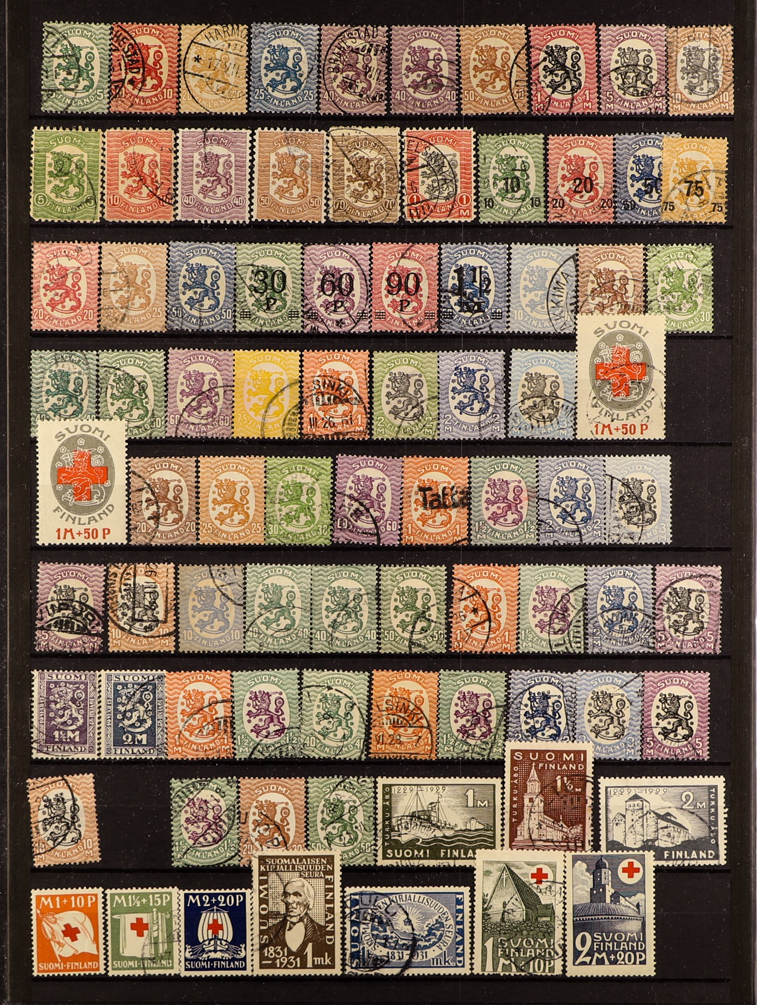 FINLAND 1860 - 2010's ACCUMULATION IN CARTON of mint / never hinged mint & used stamps and miniature - Image 8 of 34