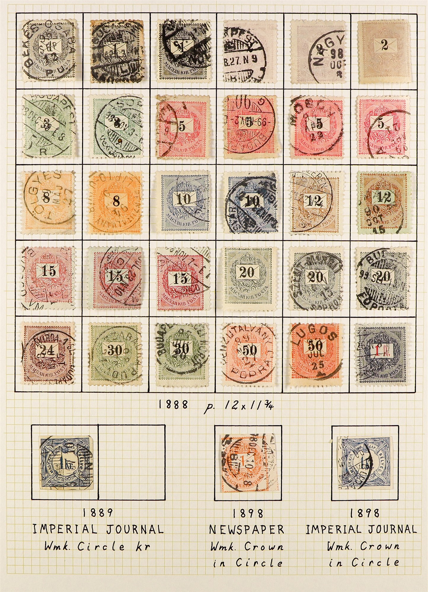 HUNGARY 1871 - 1944 COLLECTION of 1000+ mostly mint stamps, many sets, 'back of the book' with - Image 23 of 34