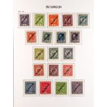 AUSTRIA 1918 - 1930 COMPLETE COLLECTION of over 400 mint postal, air post & postage due stamps on