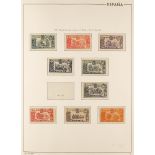 SPAIN 1901 - 1916 COLLECTION of 49 mint stamps on Davo Espana hingeless album pages, cat €1347.