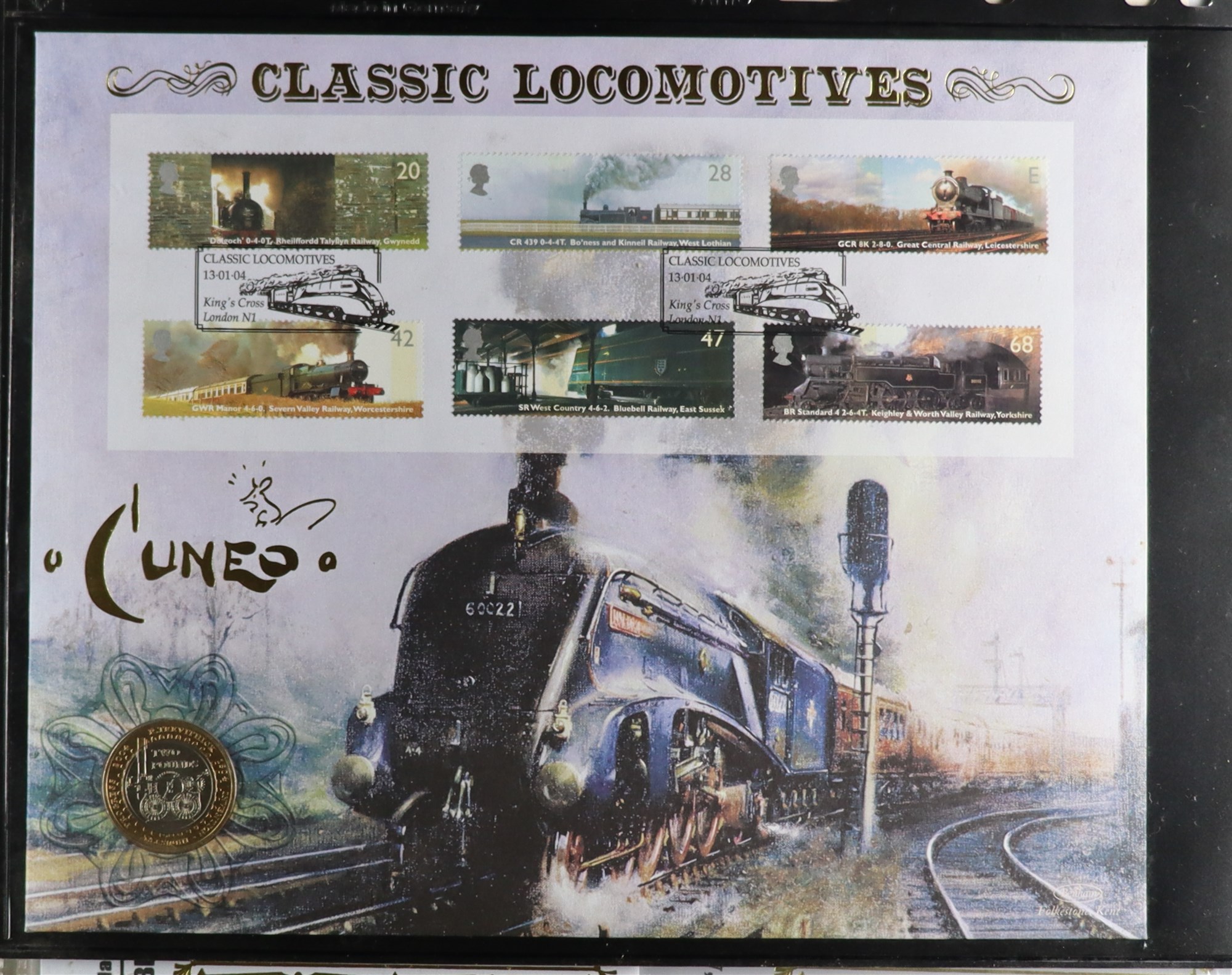 GB. COVERS & POSTAL HISTORY COIN COVERS 1990's-2010's collection on pages, includes mostly Benham - Image 5 of 24