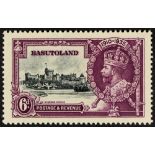 BASUTOLAND 1935 6d slate & purple Silver Jubilee DASH BY TURRET variety, SG 14i, fine mint, cat £