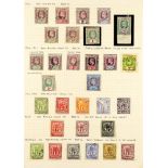 ST VINCENT 1902 - 1935 USED COLLECTION of over 70 fine cds used stamps on pages, near- complete