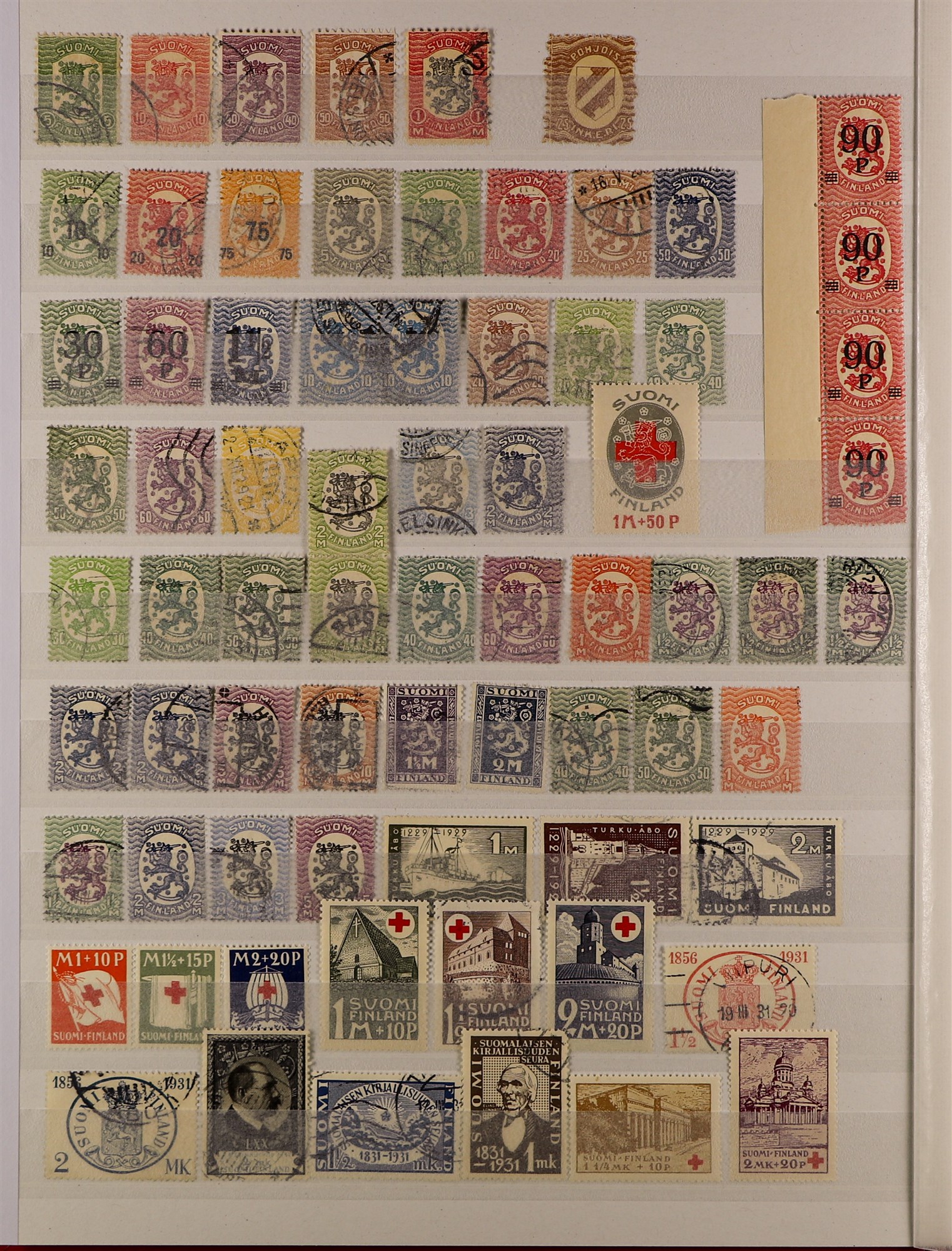 FINLAND 1860 - 2010's ACCUMULATION IN CARTON of mint / never hinged mint & used stamps and miniature - Image 6 of 34