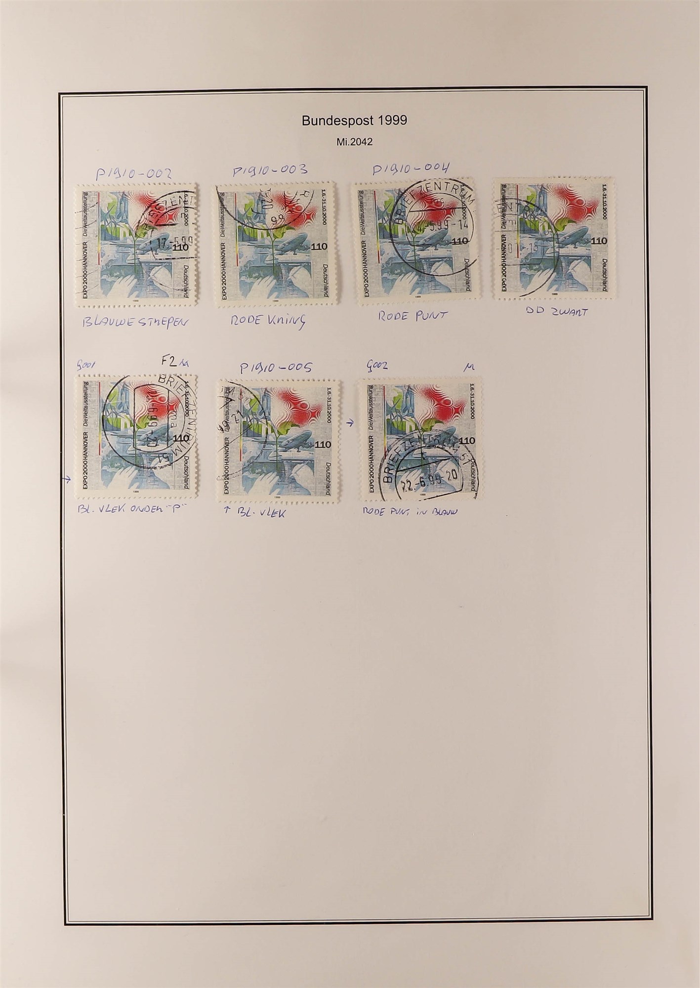 GERMANY WEST 1996 - 1999 SPECIALIZED COLLECTION of over 2000 mint, never hinged mint and used - Image 27 of 35