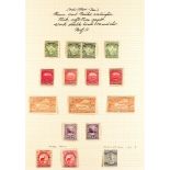 NEW ZEALAND 1900 - 1920 SEMI-SPECIALIZED MINT COLLECTION of 180+ stamps annotated on pages with