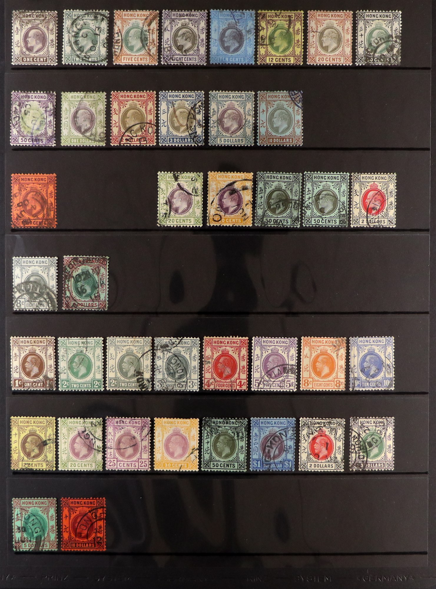 HONG KONG 1900 - 1921 COLLECTION incl. 1900-01 set mint, 1907-11 set to 50c mint, 1921-37 set to $