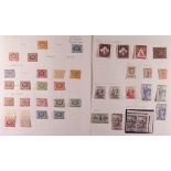 SAN MARINO 1875-1960's COLLECTION/ACCUMULATION on pages in suitcase, includes (all mint) 1894 Palace