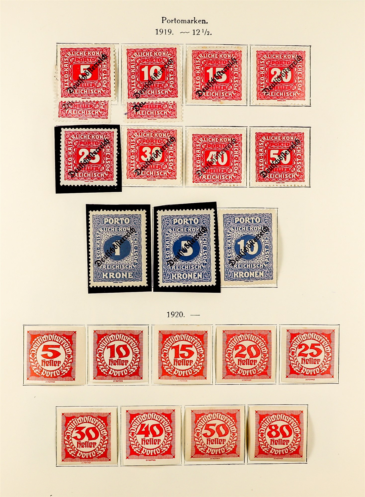 AUSTRIA 1918 - 1937 REPUBLIC COLLECTION of chiefly mint / never hinged mint sets in album incl - Image 9 of 22