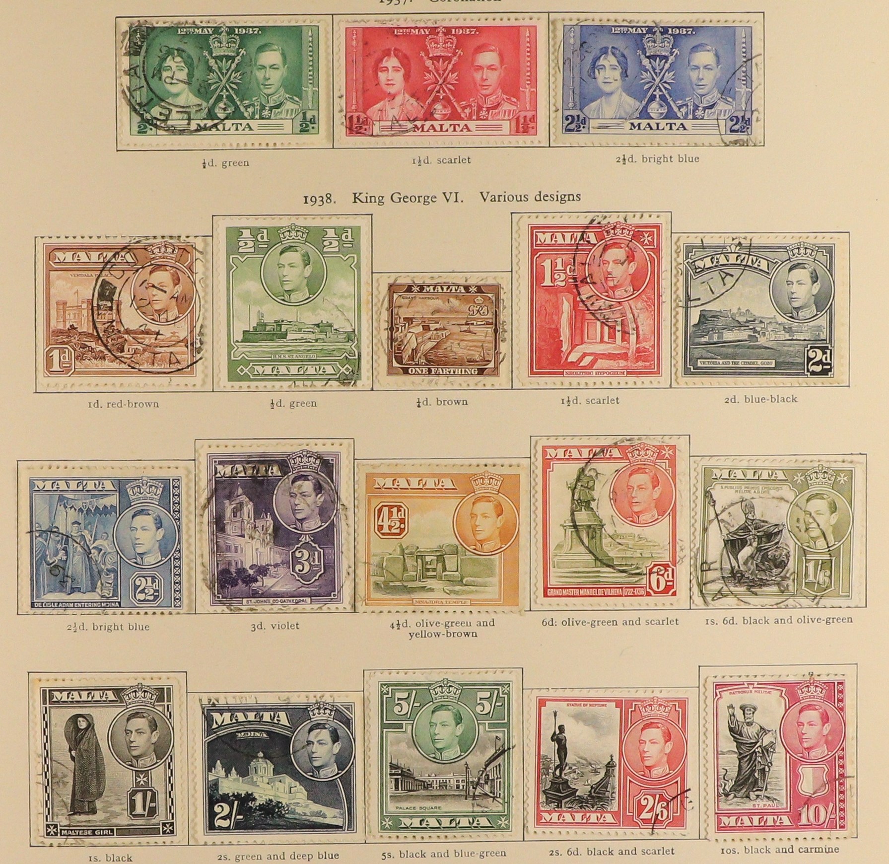 COLLECTIONS & ACCUMULATIONS COMMONWEALTH KING GEORGE VI VERY FINE USED COLLECTION in 3 well-filled - Image 26 of 48