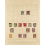 GOLD COAST 1876 - 1951 USED COLLECTION of around 120 stamps on album pages, note 1876-84 2d, 4d,