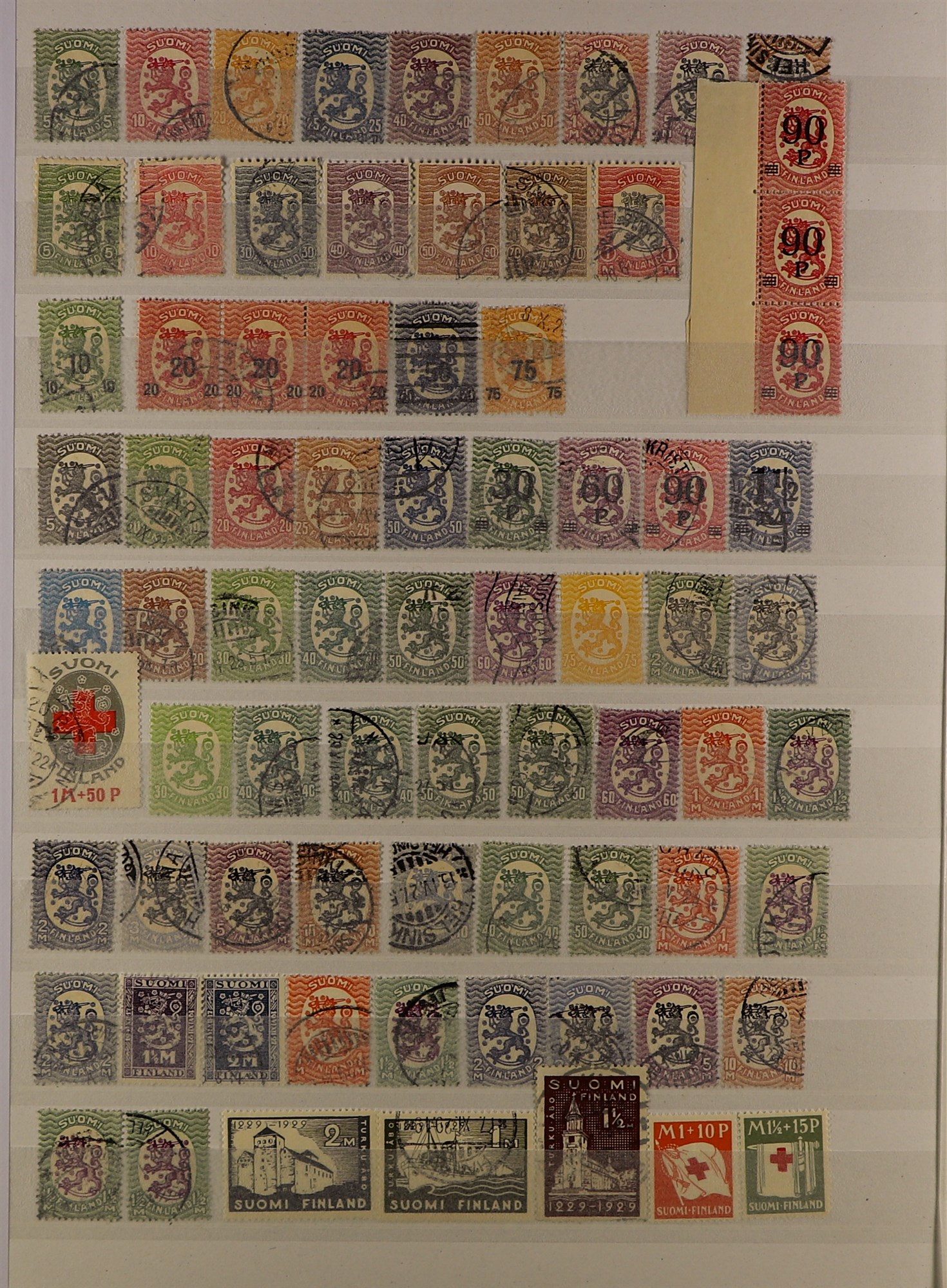 FINLAND 1860 - 2010's ACCUMULATION IN CARTON of mint / never hinged mint & used stamps and miniature - Image 2 of 34