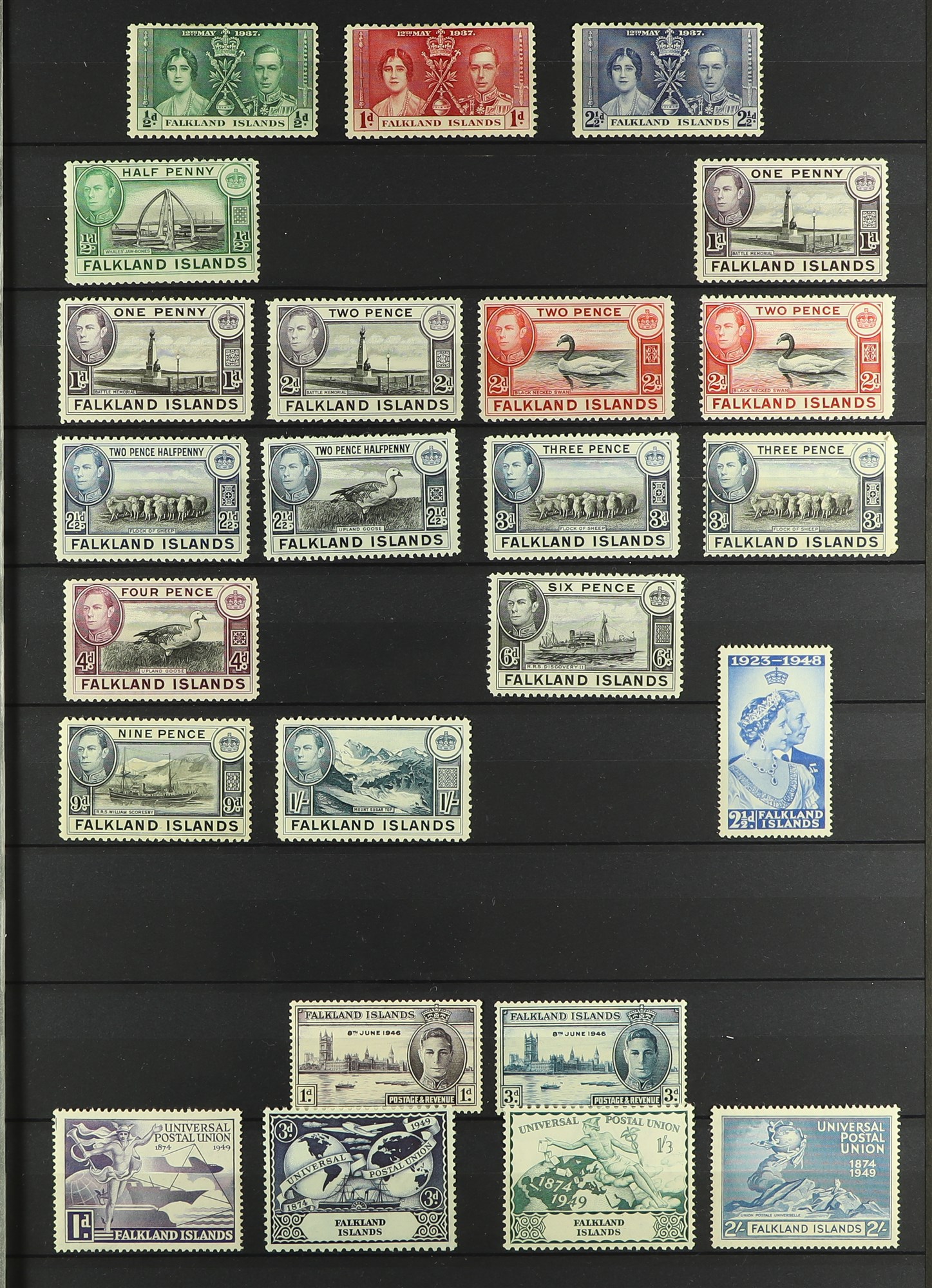 FALKLAND IS. 1891 - 1990's MINT / MOSTLY NEVER HINGED MINT ASSORTMENT of stamps on protective pages, - Image 2 of 11