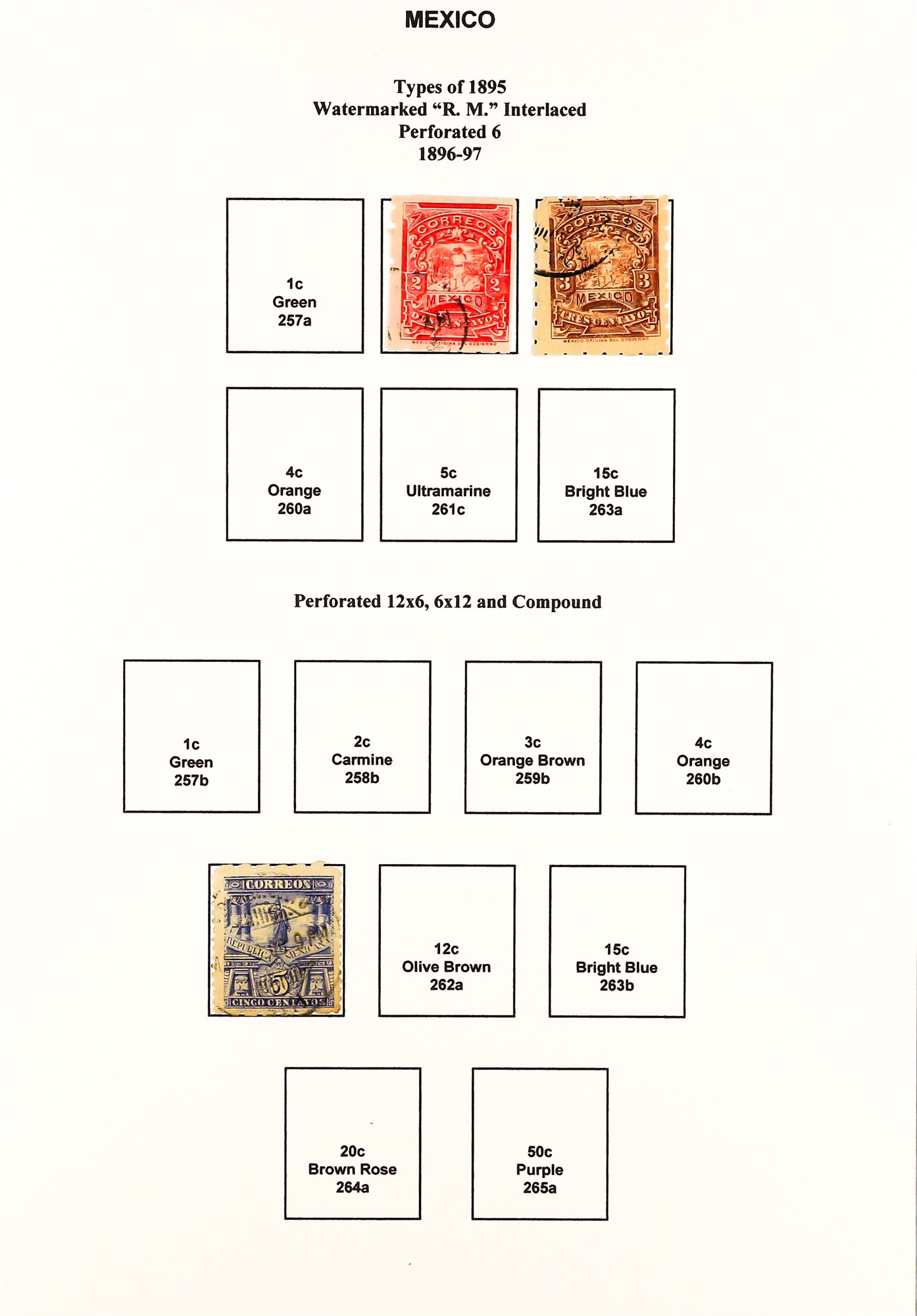 MEXICO 1872 - 1910 EXTENSIVE COLLECTION of over 300 mint & used stamps with a degree of - Image 28 of 32