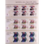 GB.ELIZABETH II 2012 Gold Medal Winners sheetlets of 6, complete set with face value £217 (29