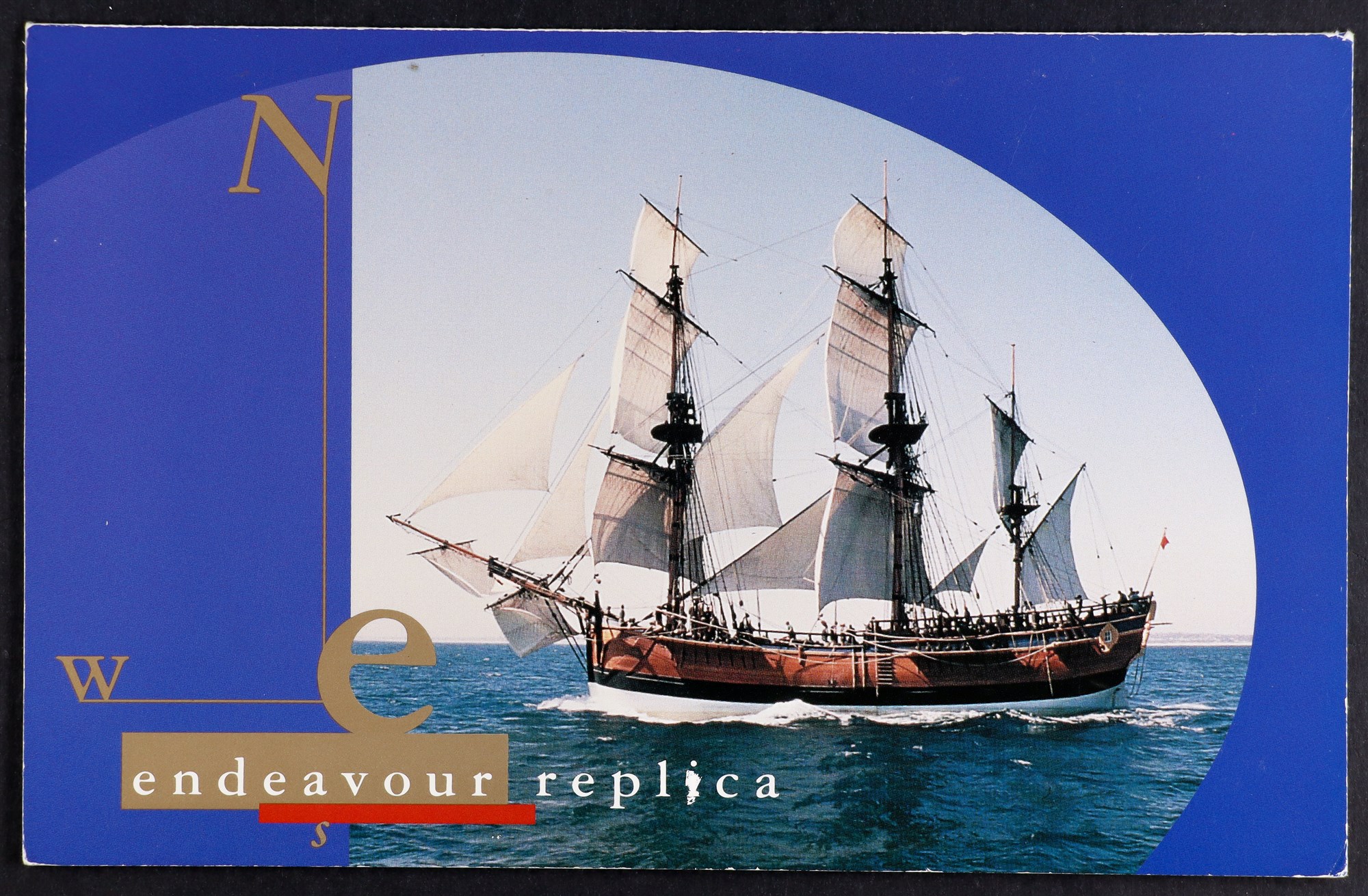 AUSTRALIA 1995 Endeavour Replica pair in sealed Australia Post presentation pack, the stamps with - Image 2 of 3