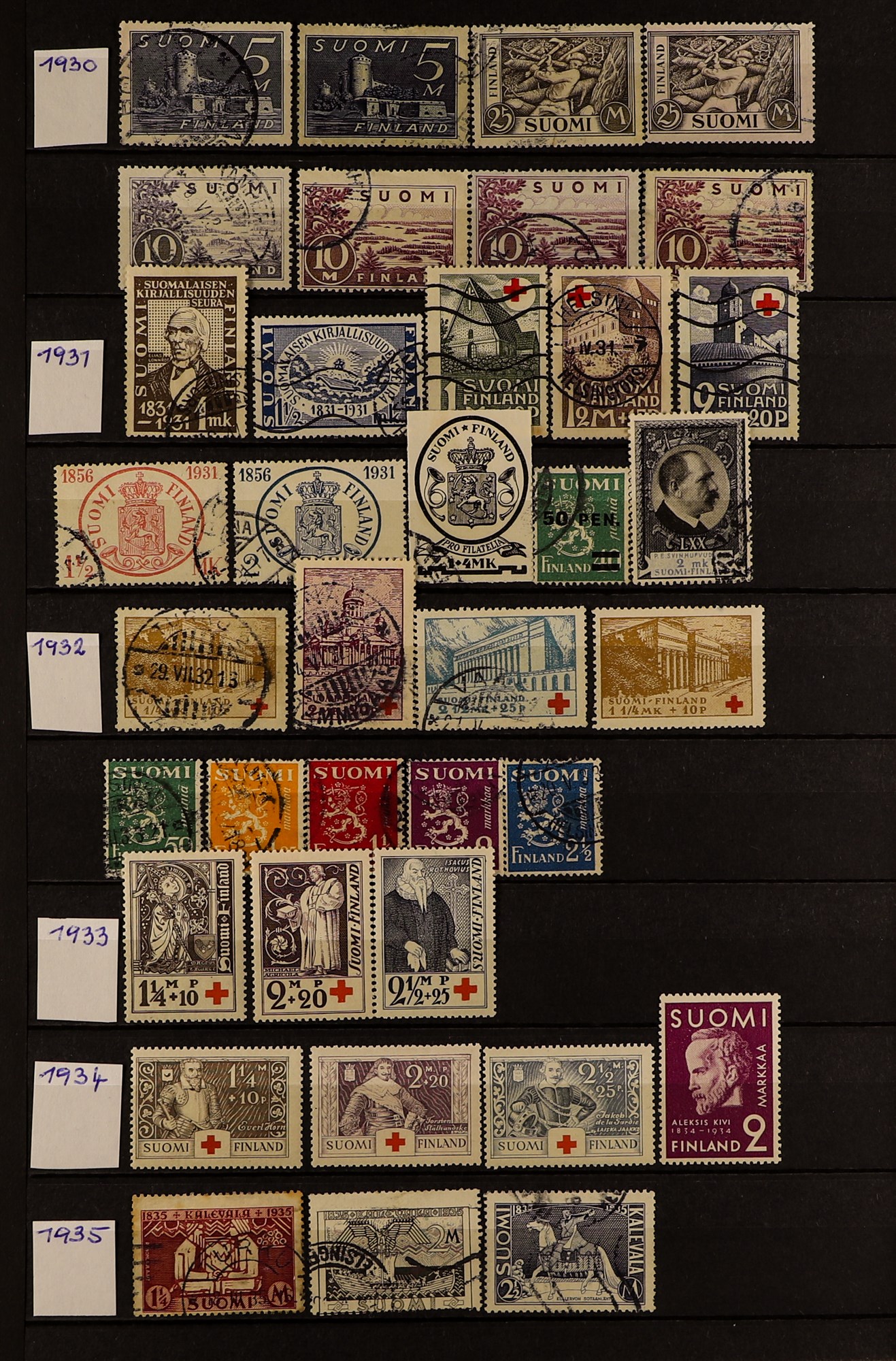 FINLAND 1860 - 2010's ACCUMULATION IN CARTON of mint / never hinged mint & used stamps and miniature - Image 26 of 34