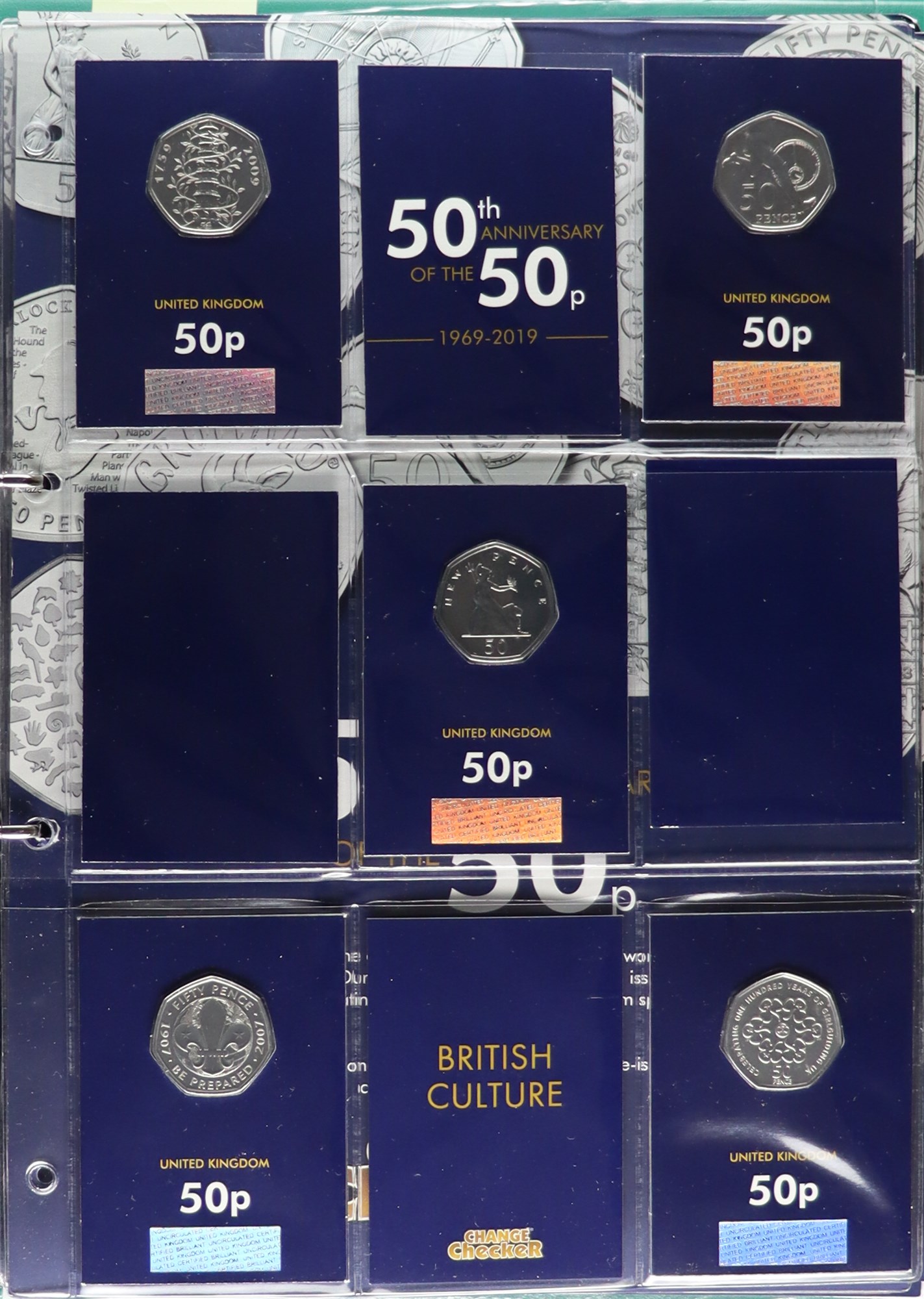 MODERN COIN COLLECTION. Includes 3 sets of the Change Checker 50p collections (Kew Gardens, - Image 4 of 6