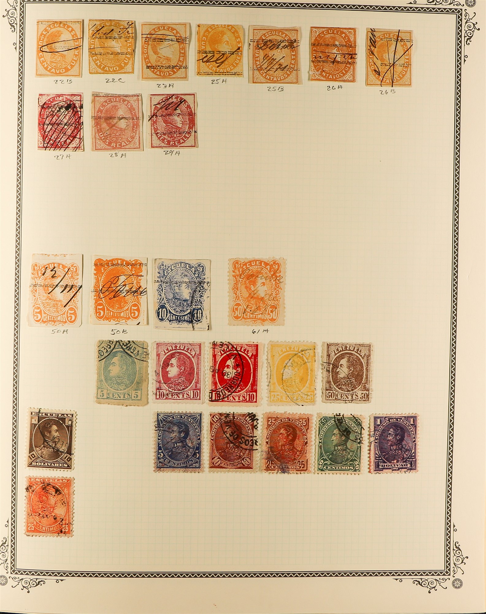 VENEZUELA 1859 - 1976 COLLECTION of 1500+ mint & used stamps in album, note 1859-62 Coat of Arms, - Image 3 of 19