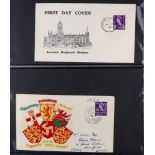 GB.FIRST DAY COVERS 1958 REGIONALS. Group of 6 illustrated fdc's, 1958 (18 Aug) 3d Scotland (