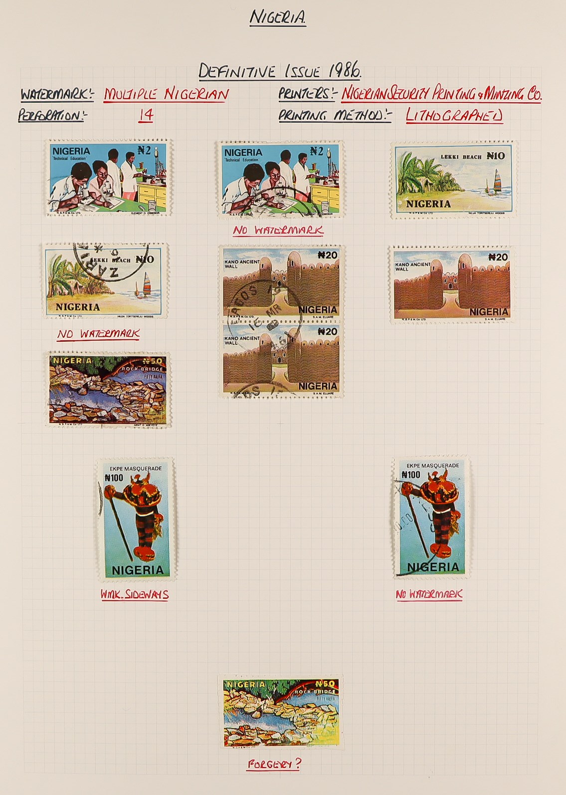 NIGERIA 1953 - 2008 EXTENSIVE USED COLLECTION in a well-filled album, of stamps & miniature - Image 10 of 14