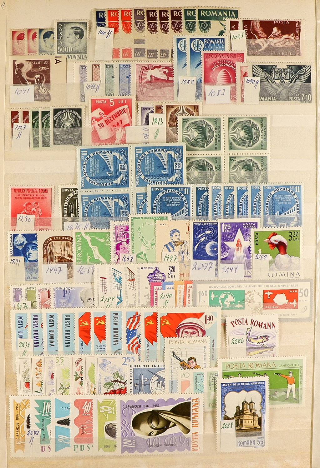 COLLECTIONS & ACCUMULATIONS WORLD WIDE MINT / NEVER HINGED MINT STAMPS in stock books, packets, - Image 10 of 17