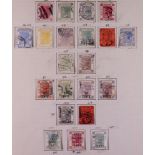 HONG KONG 1882-1970's COLLECTION on pages, includes 1891 2c "Jubilee" opt unused, 1898 10c on 30c