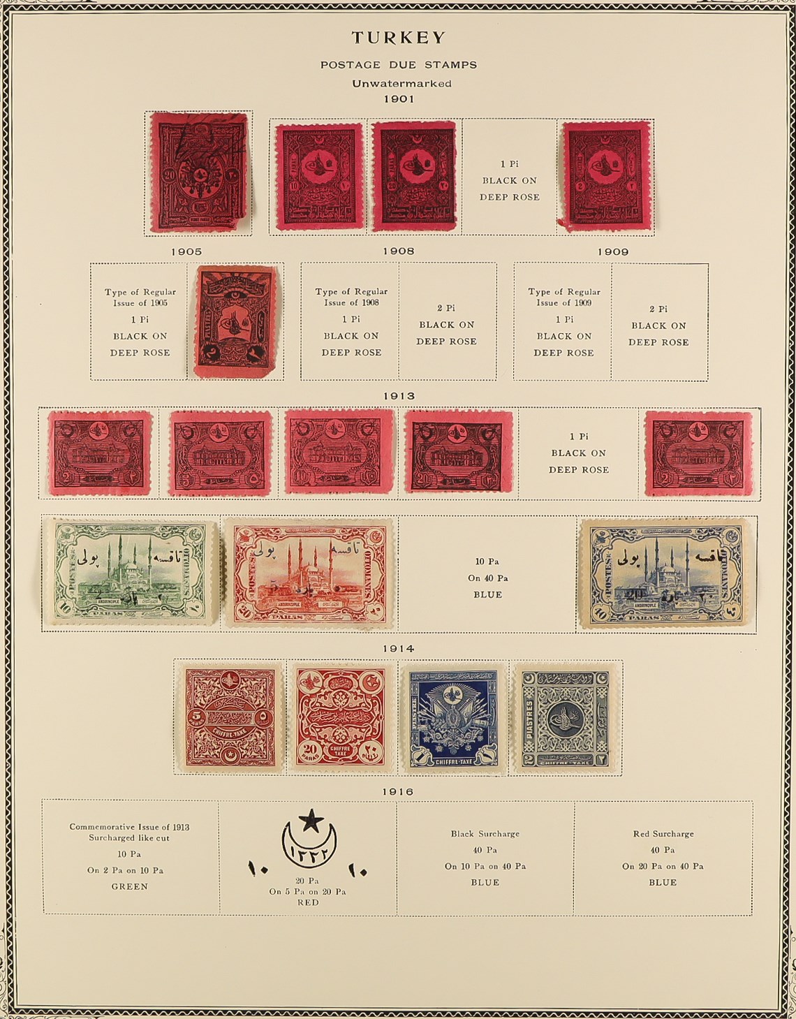 TURKEY 1863 - 1973 COLLECTION of approx. 1500 mint & used stamps in large 'Scott' Turkey album, note - Image 25 of 33