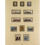 DENMARK 1945 - 2010 USED COLLECTION of 1300+ stamps in three Lighthouse Denmark albums. Michel
