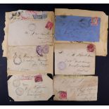 SOUTH AFRICA -COLS & REPS BOER WAR an assembly of cover fronts largely stuck to paper (ex. a