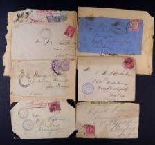 SOUTH AFRICA -COLS & REPS BOER WAR an assembly of cover fronts largely stuck to paper (ex. a