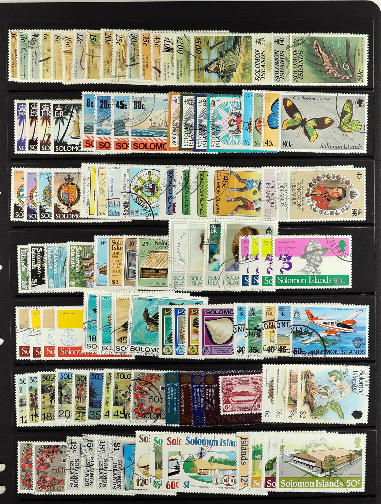 SOLOMON IS. 1953 - 2002 USED COLLECTION a highly complete run on protective pages, note the 1971 - Image 4 of 14