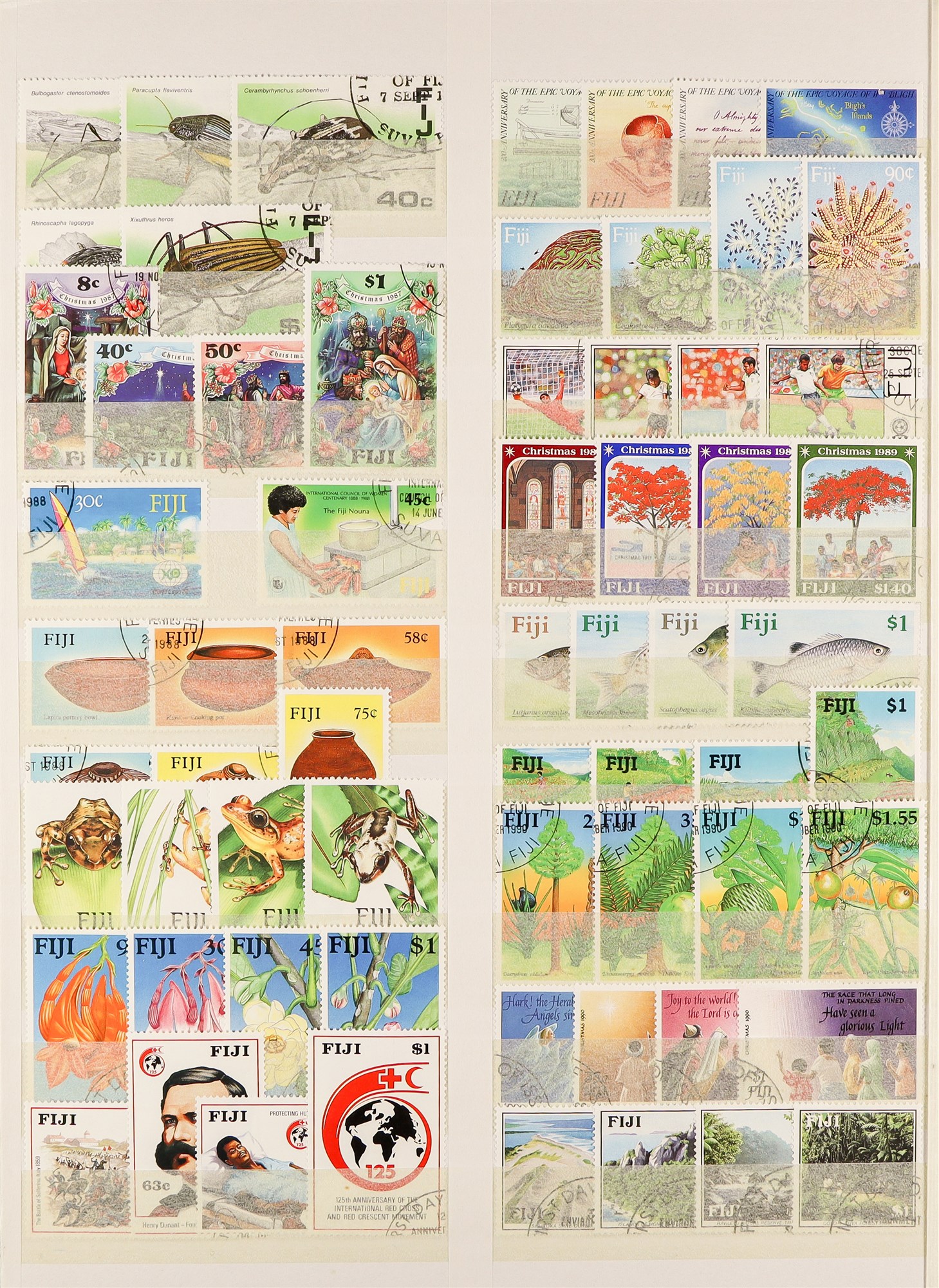FIJI 1953 - 2000 COLLECTION of 800+ used stamps, near-complete for the period (SG 278 - 1096) with - Image 10 of 14